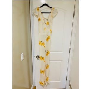 Reformation flower jumpsuit